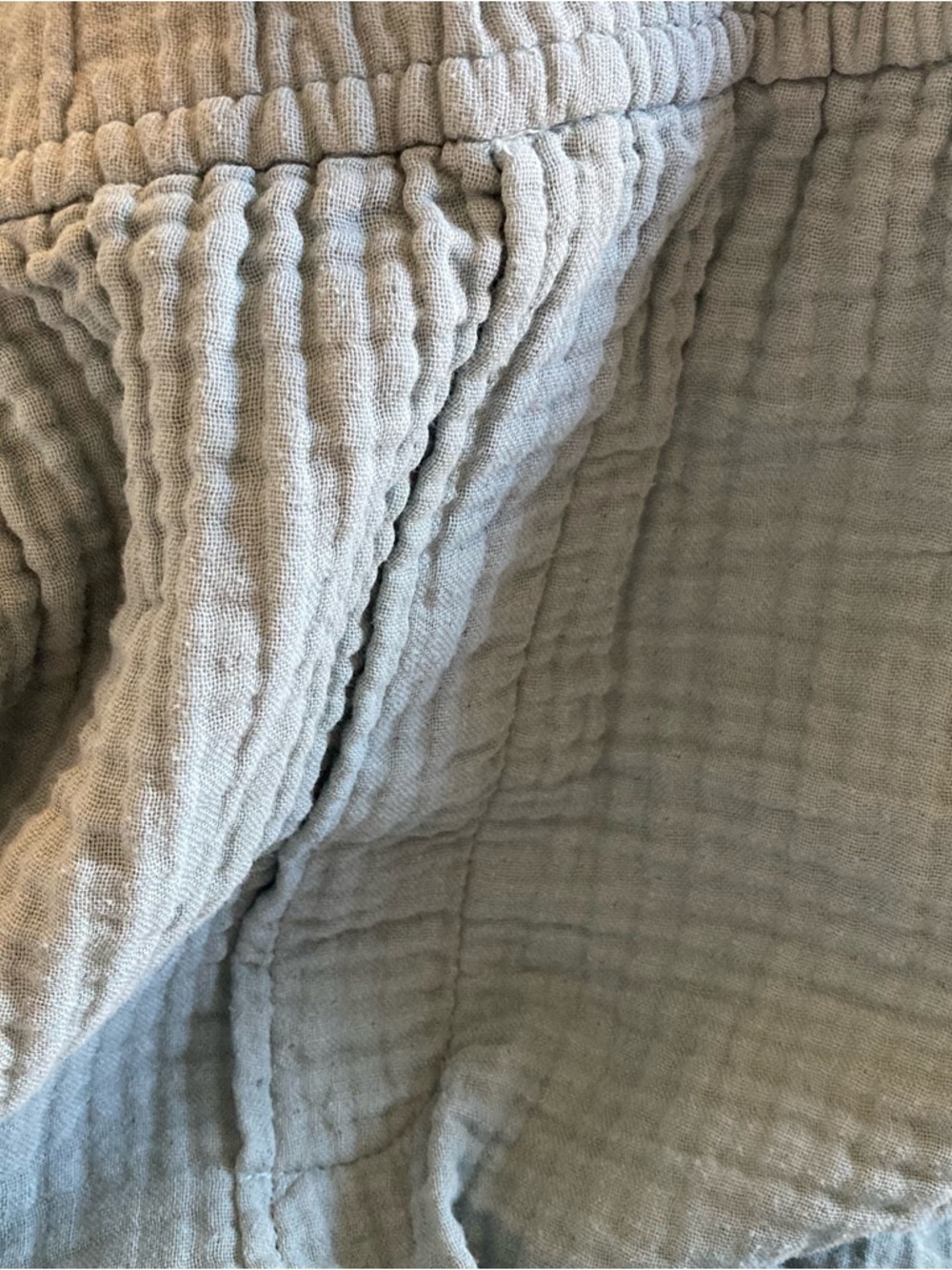 Madewell Lightspun Pull-on Textured Gauze Ballon Pants Shale Grey Green - Picture 8 of 13